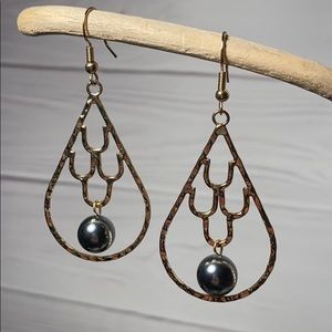 Mermaid Scales Teardrop with Shell Pearls